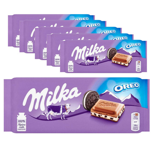 Milka Advantage Packing Sweets - 6 Bars Milka Chocolate bar with Oreo á 100 grams