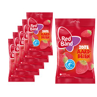 Voordeelverpakking Snoepgoed - 6 zakken Red Band Aardbeien á 180 gram