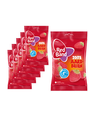 Red band Vorteilspack Candy - 6 Beutel Red Band Strawberries á 180 Gramm