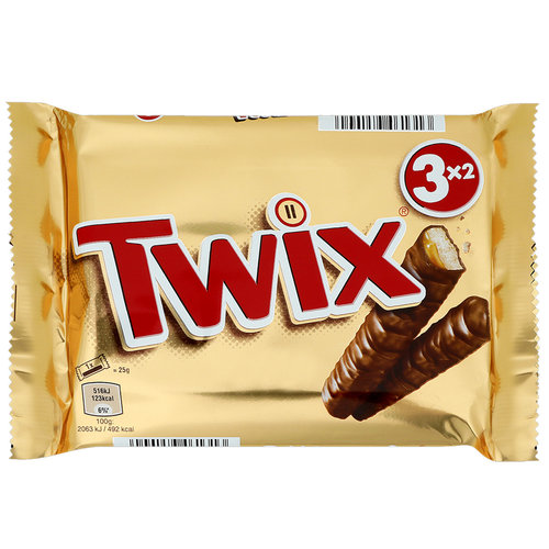 Vorteilspack Candy - 6 x 3er-Pack Twix á 150 Gramm Vorteilspack Candy - 6 x 3er-Pack Twix á 150 Gramm