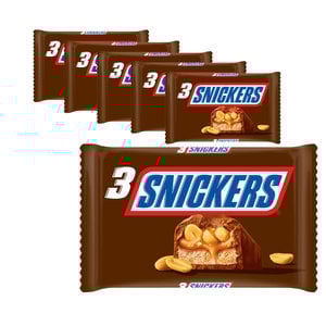 Confezione risparmio di caramelle - 6 confezioni da 3 Snickers da 150 grammi ciascuna