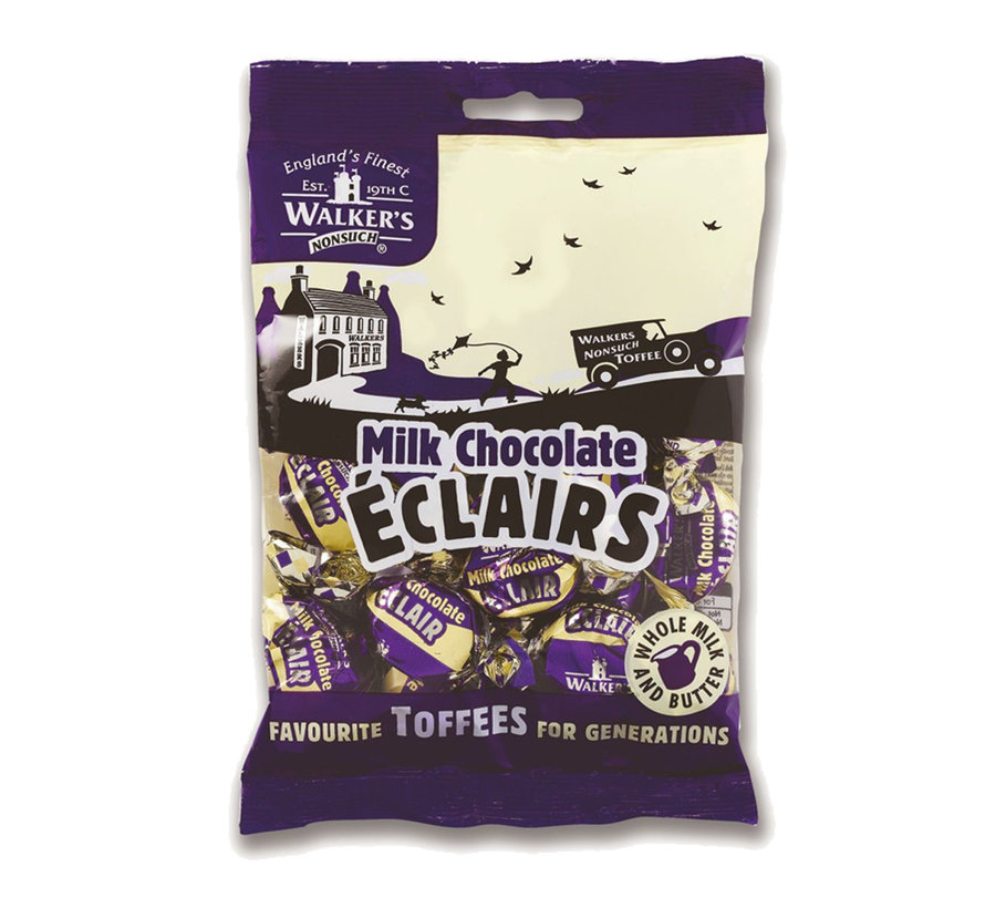 Advantage Packing Sweets - 6 Bags Walkers Milk Chocolate Eclairs á 150 grams