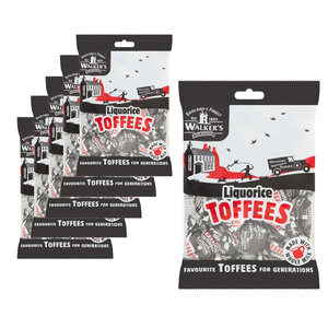Value Pack Candy – 6 torebek Walkers Droptoffees, każda po 150 gramów