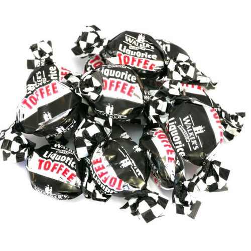 Vorteilsverpackung Candy - 6 Beutel Walkers Licorice Toffees á 150 Gramm