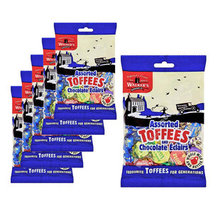 Paquete económico de dulces: 6 bolsas de caramelos/éclairs Walkers de 150 gramos cada una