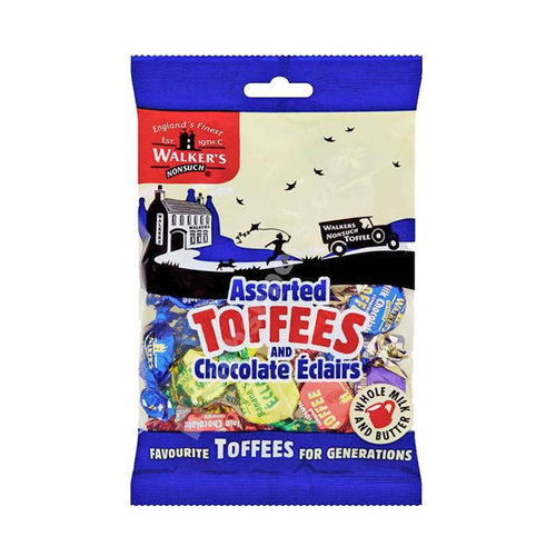 Voordeelverpakking Snoepgoed - 6 zakken Walkers Toffees/Eclairs á 150 gram