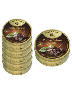 Voordeelverpakking Snoepgoed - 6 blikjes Coffee Drops á 175 gram