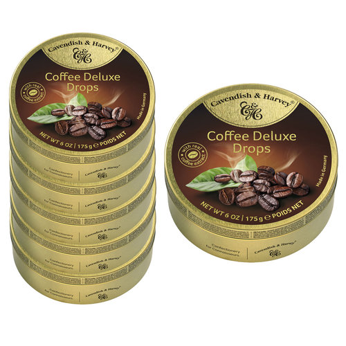 Advantage package of sweets - 6 cans Coffee Drops of 175 grams