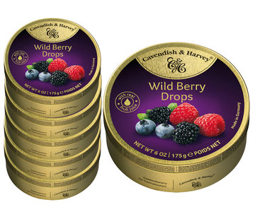 Advantage Packing Sweets - 6 Cans Wild Berry Dops á 175 grams
