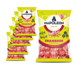 Napoleon Ensemble avantage de bonbons - 6 sacs de balles de framboise napoléon de 150 grammes