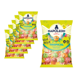 Napoleon Voordeelverpakking Snoepgoed - 6 zakken Napoleon Tropical Kogels á 150 gram