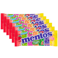 Advantage package of sweets - 6 x 3 -pack Mentos Rainbow to 38 grams per roll