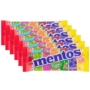 Mentos ENTREPRISSANCE DES SOINTS - 6 x 3 -PACK MENTOS RAINBOW à 38 grammes par rouleau