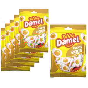 Damel Paquete económico de dulces: 6 bolsas de Damel Happy Eggs de 150 gramos cada una