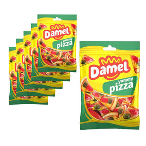 Damel Pakiet słodyczy Value Pack - 6 torebek Damel Yummy Pizza po 150 gramów każda