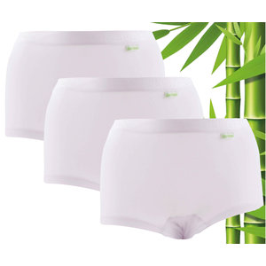 Boru Bamboo 3 pièces Boru Bamboo Boxer Ladies - Bamboo - White - Taille S