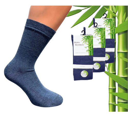 Boru Bamboo 3 Paar Boru Bamboo Sokken - Bamboe - Jeans - Maat 35-38