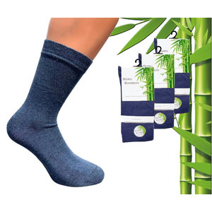 Boru Bamboo 3 paires de chaussettes en bambou boru - bambou - jeans - taille 46-47