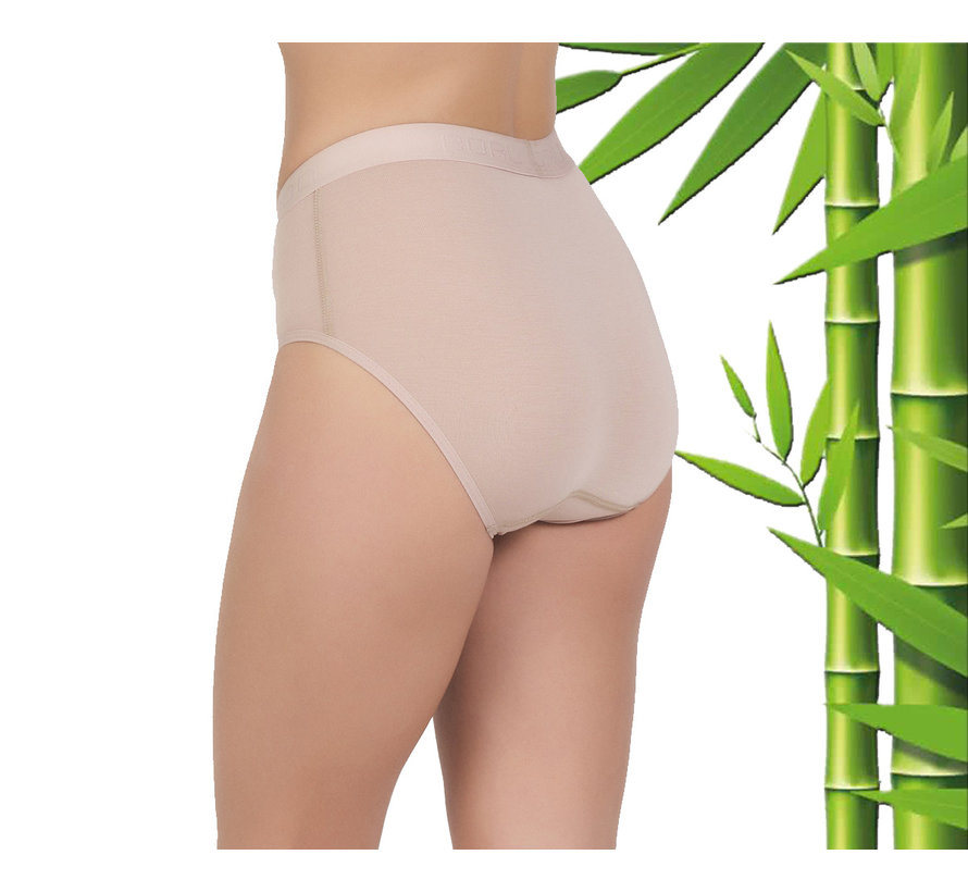 3 Stuks Boru Bamboo Slip Dames - Bamboe - Naturel - Maat L