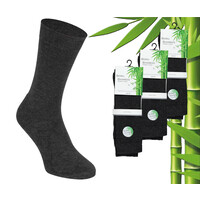 3 pairs of boru bamboo socks - bamboo - terry cloth - antra - size 39-42