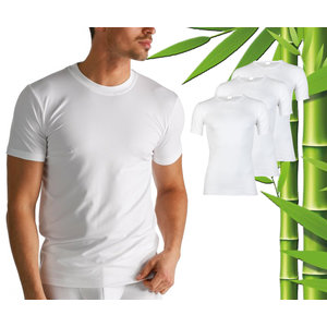 Boru Bamboo 3 pièces boru bambou t -shirt hommes - bambou - x -lang - blanc - taille s