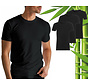 3 Stuks Boru Bamboo T-Shirt Heren - Bamboe - X-Lang - Zwart - Maat S