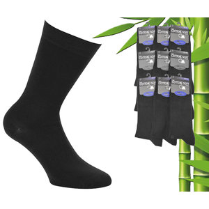 Boru Bamboo 9 paires de chaussettes en bambou boru - Lycra - noir - taille 39-45