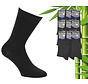 9 Paar Boru Bamboo Sokken - Lycra - Zwart - Maat 39-45