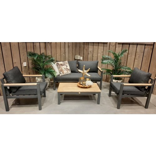 Mondial Living Lounge-Set für 4 Personen Firenza | inkl. Tisch aus Akazienholz
