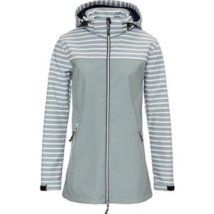 Nordberg Nordberg Maddy - Softshell Outdoor Sommerjacke Damen - Green Stripe - Größe M