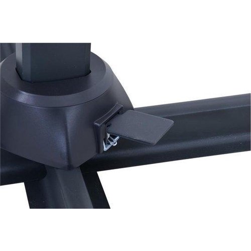 Lesliliving Parasol voladizo VirgoFlex gris 300 x 300 cm (incluye base en cruz) Lesliliving Parasol voladizo VirgoFlex gris 300 x 300 cm (incluye base en cruz)