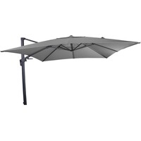 Parasol flottant Virgoflex Gris 300 x 300 cm - y compris le pied croisé