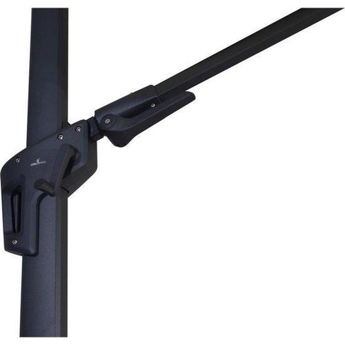 Lesliliving Parasol voladizo VirgoFlex Taupe 300 x 300 cm (incluye base en cruz)