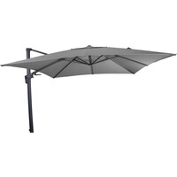 Zweefparasol VirgoFlex Grijs 300 x 300 cm - inclusief zware parasolvoet