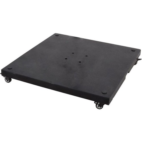 Lesliliving Parasol ogrodowy VirgoFlex Taupe 300 x 300 cm z wysięgnikiem – w zestawie solidna podstawa