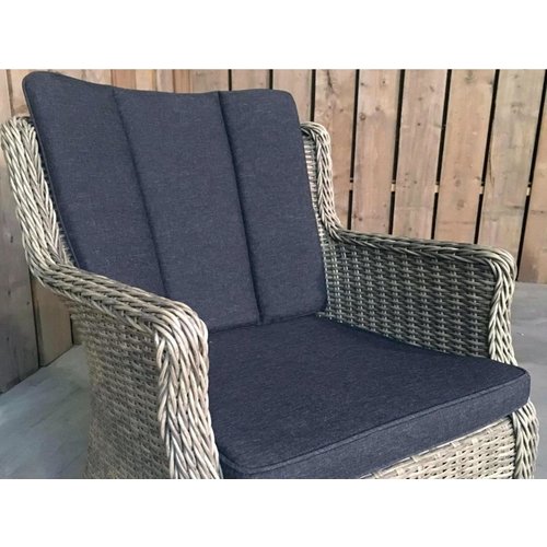 Mondial Living Garden chair/dining chair Anna Forest Gray incl. Cushions