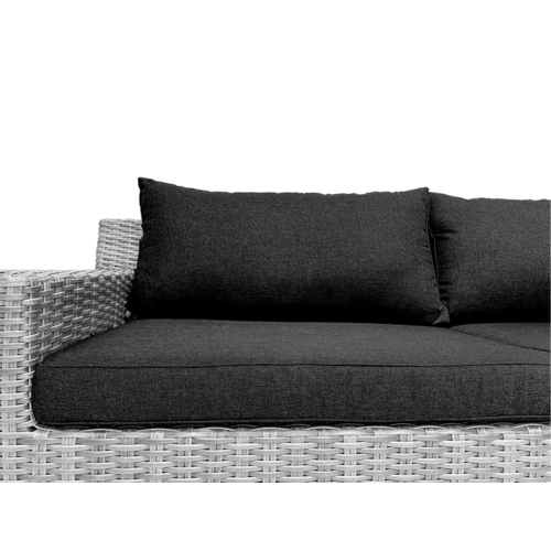 Mondial Living 7-Personen-Lounge-Set Colorado Blended Grey mit anthrazitfarbenen Kissen