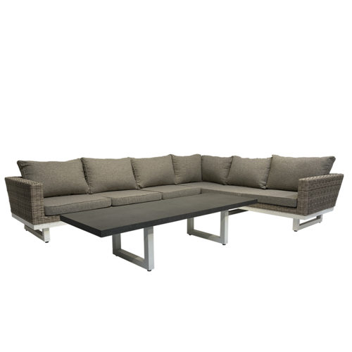 Mondial Living Lounge-Set für 6 Personen Linea | Eckgarnitur inkl. Tisch Mondial Living Lounge-Set für 6 Personen Linea | Eckgarnitur inkl. Tisch