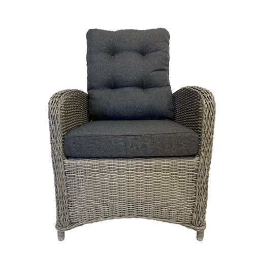 Mondial Living Nola armchair Forest Gray | Adjustable backrest