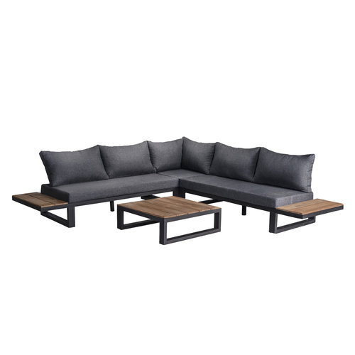 Mondial Living 6-persoons Loungeset Canyon | Hoekset incl. acacia houten tafel