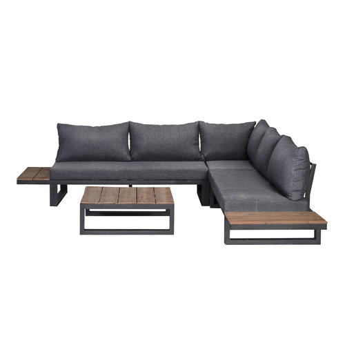 Mondial Living 6-Personen-Lounge-Set Canyon | Eckgarnitur inkl. Tisch aus Akazienholz