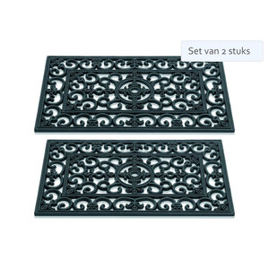 Hamat Set of 2 pieces Hamat Doormat Antique Lily 45x75cm