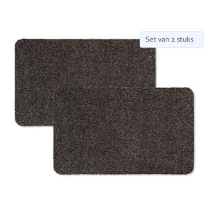 Hamat Set van 2 stuks Hamat Deurmat Majestic 50x80 cm Taupe