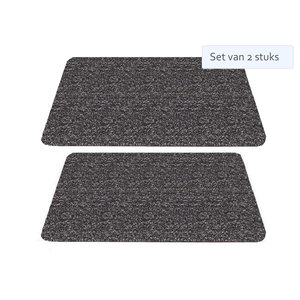 Hamat Set of 2 pieces Hamat Doormat / Droogloopmat Aqua Stop Anthracite 50x80cm