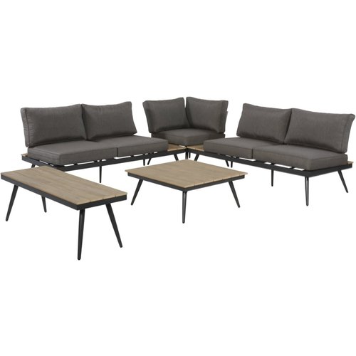 Lesliliving Outdoor Living Lounge Set Arezzo - Anthracite