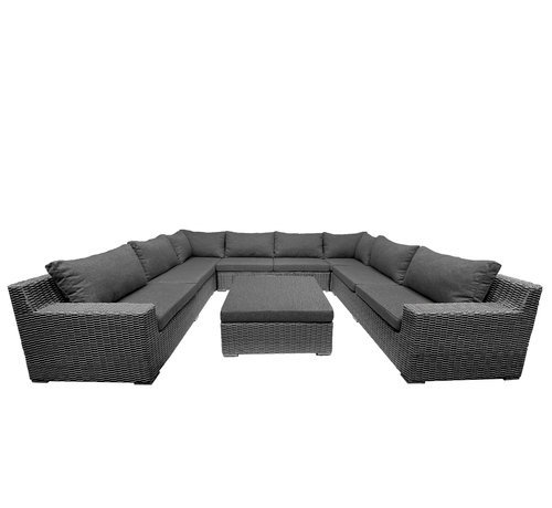 Mondial Living 8-persoons Loungeset Colorado | U-opstelling incl. hocker - Copy