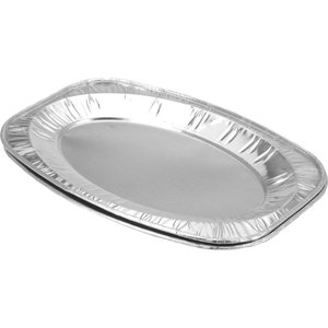 BBQ Serving Dish Set aluminium 42,5 x 28,5 cm 2 morceaux d'argent