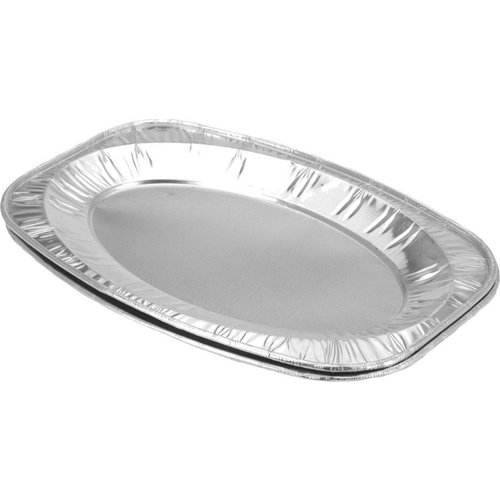 BBQ Serving Dish Set aluminium 42,5 x 28,5 cm 2 morceaux d'argent