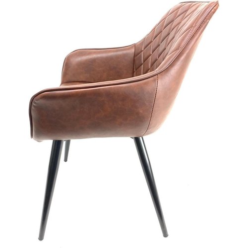 Decostar Chaise de salle à manger décostar cordoba | 60 x 84 cm | Marron