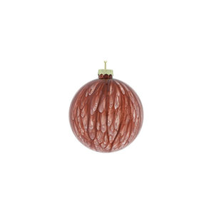 Decostar Decostar Christmas bauble made of glass | Ø 12 cm | Red